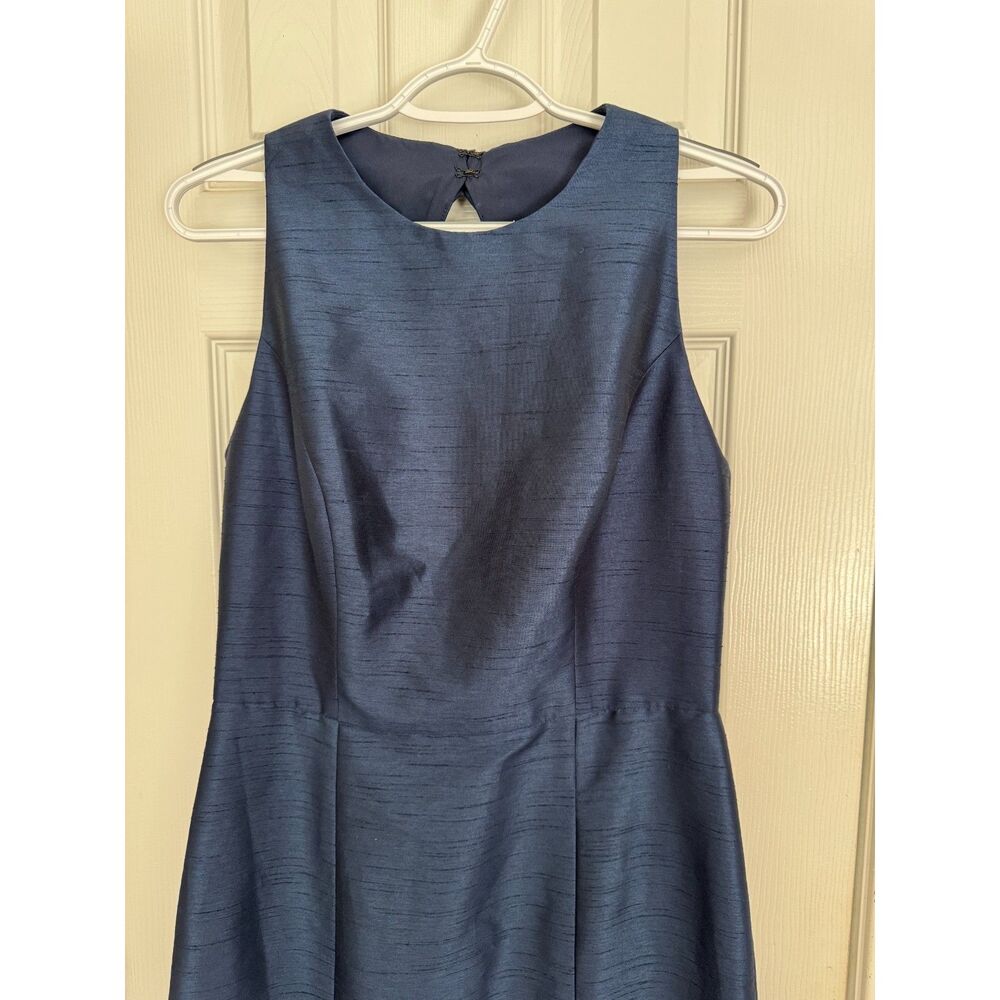 Alfred Sung Navy Maxi Formal Gown Dress Sz 10 Cutout Back Wedding Guest NWT - Picture 6 of 12